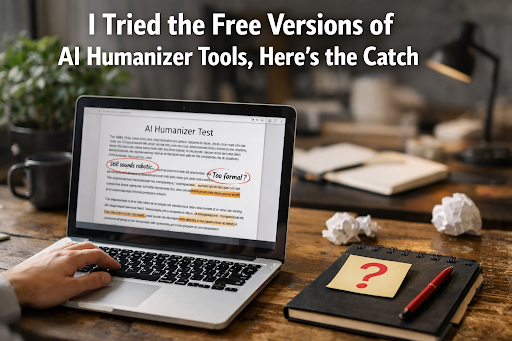 I Tried the Free Versions of AI Humanizer Tools, Here’s the Catch Real Test of Free AI Humanizer Tools 2026